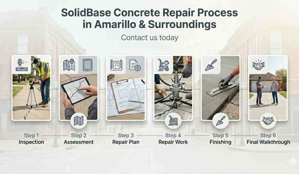SolidBase Concrete Repair Process for Amarillo & Surrounding Areas