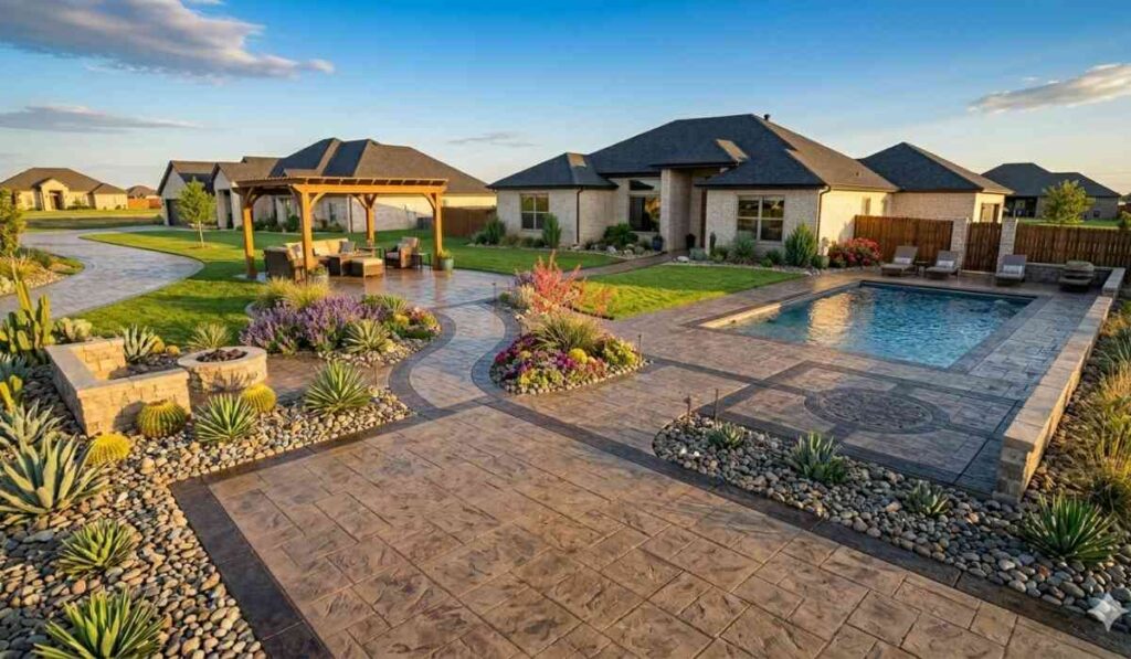 Stamped Concrete Services in Amarillo TX and Nearby