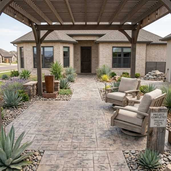 Stampted concrete & Patio Installation in Amarillo TX