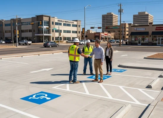 Commercial Concrete Pakring Lot Contractor in Amarillo TX and Surroundings